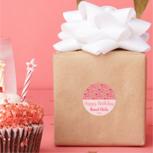 Strawberry Fields Delight Classic Round Sticker