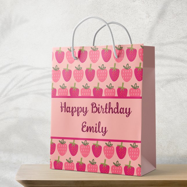 Strawberry Fields Delight Medium Gift Bag (Creator Uploaded)