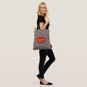 "Strawberry Fields Forever" Chequered Tote Bag