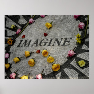 Strawberry Fields in Central Park Poster