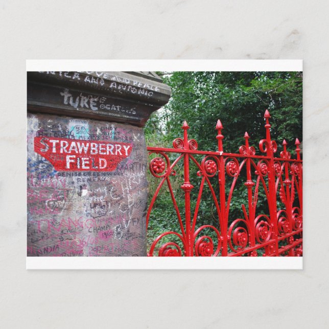 Strawberry Fields Liverpool Postcard (Front)