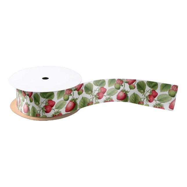 Strawberry Fields Satin Ribbon (Spool)