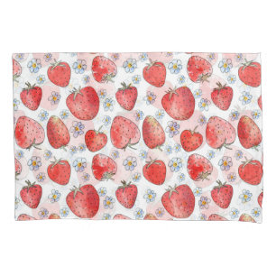 Strawberry Fields: Summer Freshness Pillowcase