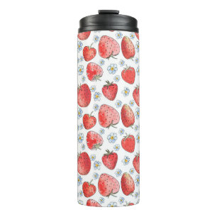 Strawberry Fields: Summer Freshness Thermal Tumbler