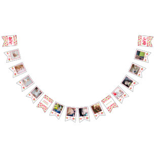 Strawberry First Birthday 12 Month Photo Bunting