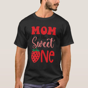 Strawberry First Birthday Matching Mum Dad Kids Sw T-Shirt