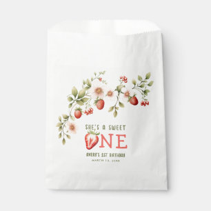 Strawberry First Birthday Party Berry Favour Bags