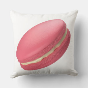 Strawberry flavoued macaron cushion