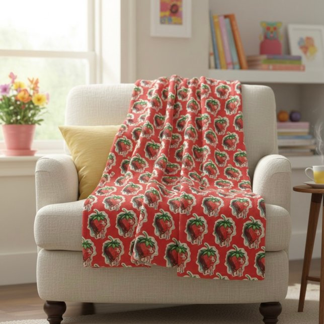 Strawberry Fleece Blanket (Creator Uploaded)