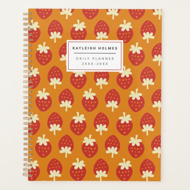 Strawberry Flip Planner (Front)