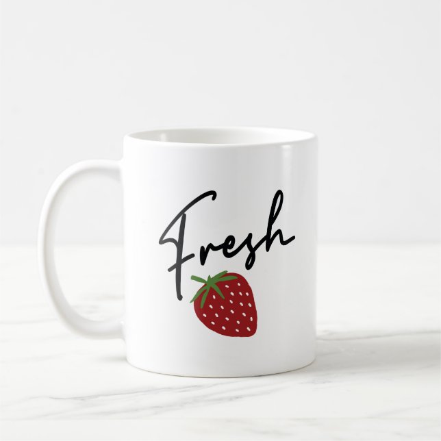 Strawberry Fresh Coffee Mug (Left)
