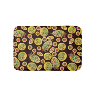 Strawberry Frogs Forever                           Bath Mat