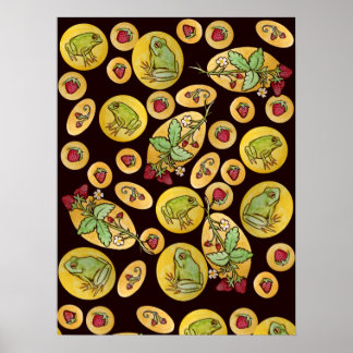 Strawberry Frogs Forever Poster