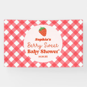 Strawberry Fruit A Berry Sweet Baby Shower Banner