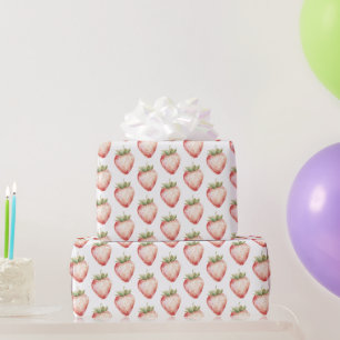 Strawberry Fruit Birthday Wrapping Paper