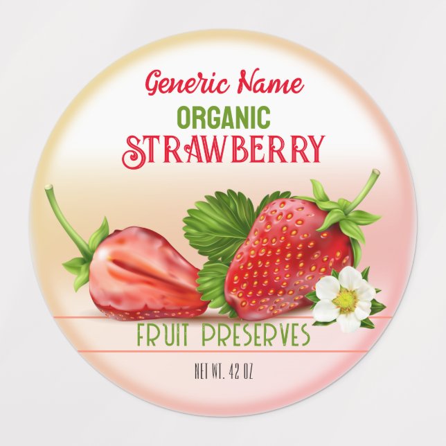 Strawberry Fruit Canning (Design 1)