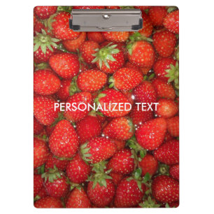 Strawberry fruit clipboard for nutricianist