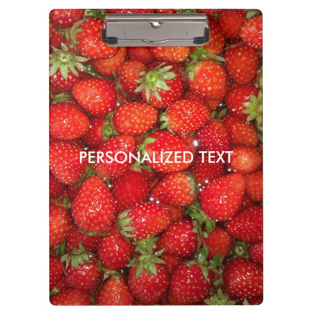 Strawberry fruit clipboard for nutricianist (Front)