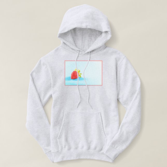 "Strawberry Fruit" Cute Photo. Buy Now Hoodie (Design Front)