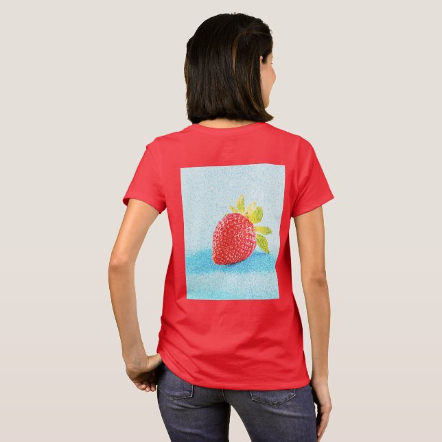 "Strawberry Fruit" Cute Photo. Buy Now T-Shirt (Back Full)