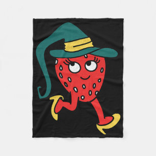 Strawberry Fruit Lazy Halloween Costume  Fleece Blanket