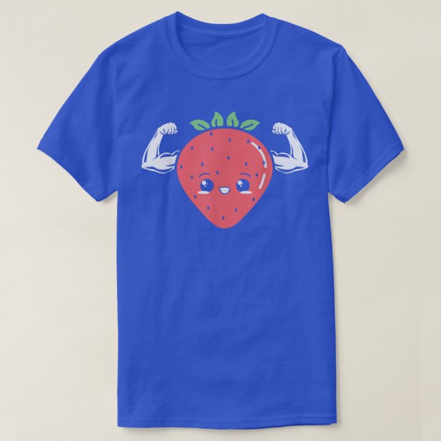 Strawberry Fruit Lover Vegan Vegetarian Healthy T- T-Shirt (Design Front)