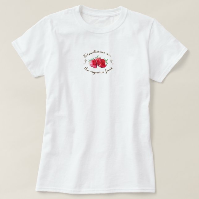 Strawberry fruit red sweet fresh  T-Shirt (Design Front)