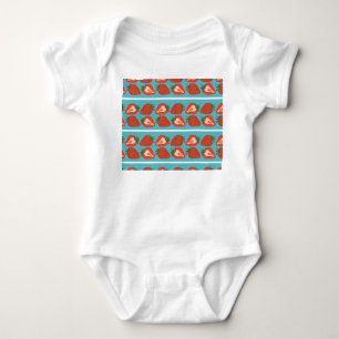 Strawberry Fruit: Seamless Repeat Pattern. Baby Bodysuit