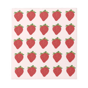 Strawberry Fruit Strawberries Notepad