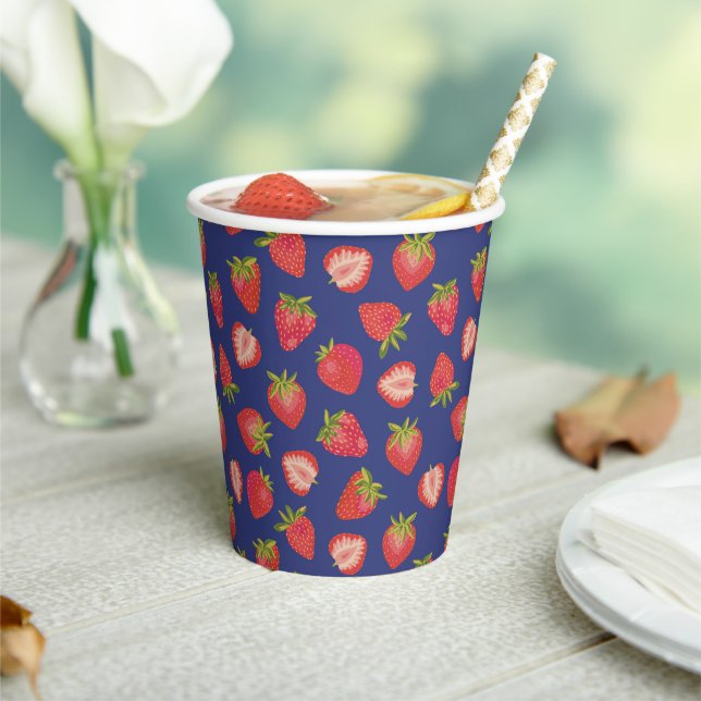 Strawberry Fruit Summer Party Paper Cups (Insitu)