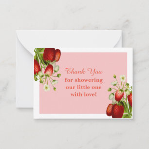 Strawberry Fruit Thank You Cards