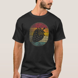 Strawberry Fruit Vintage Festival Distressed Retro T-Shirt