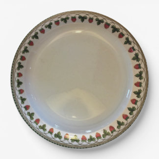 Strawberry Fruit, Wedgwood Etruria, c1900 Paper Paper Plate