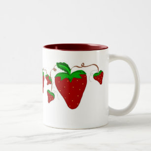 Strawberry Fun Two-Tone Coffee Mug