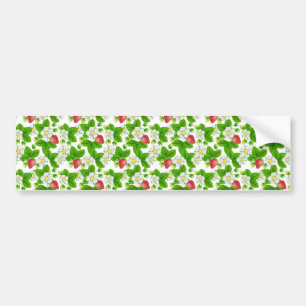 Strawberry garden bumper sticker
