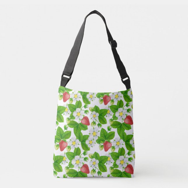 Strawberry garden crossbody bag (Front)