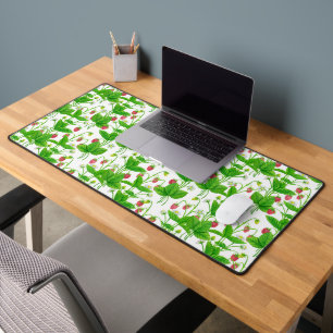 Strawberry garden desk mat