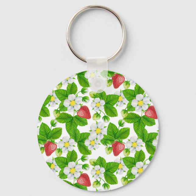 Strawberry garden key ring (Front)