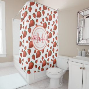 Strawberry Garden Shower Curtain