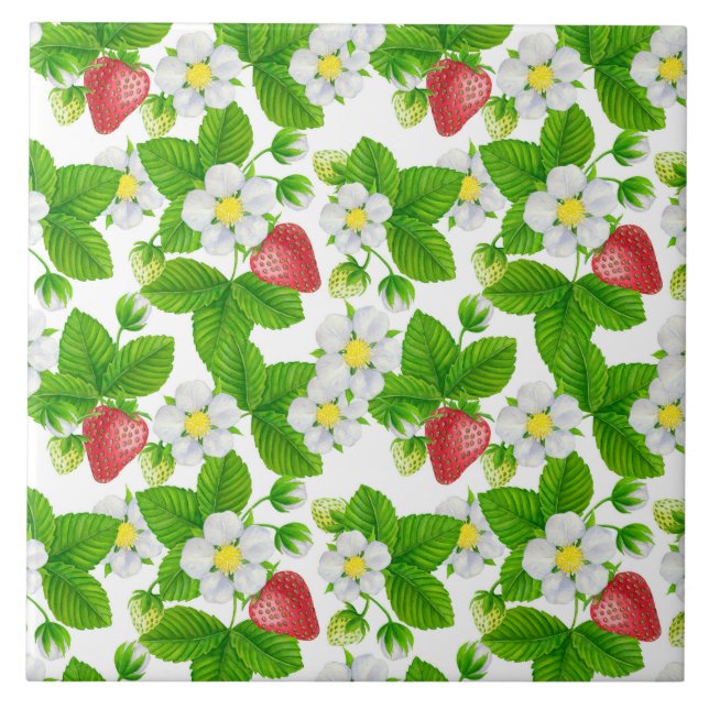 Strawberry garden tile (Front)