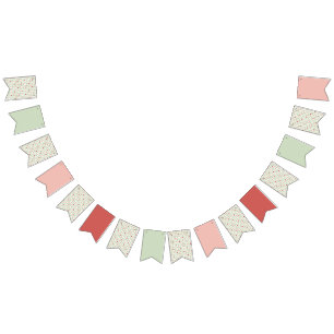 Strawberry Gingham First Birthday  Bunting