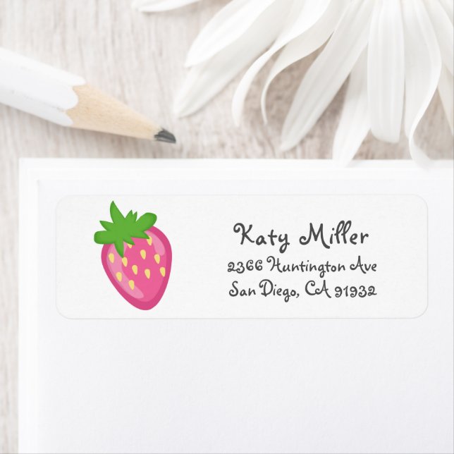 Strawberry Girls Address Label (Insitu)