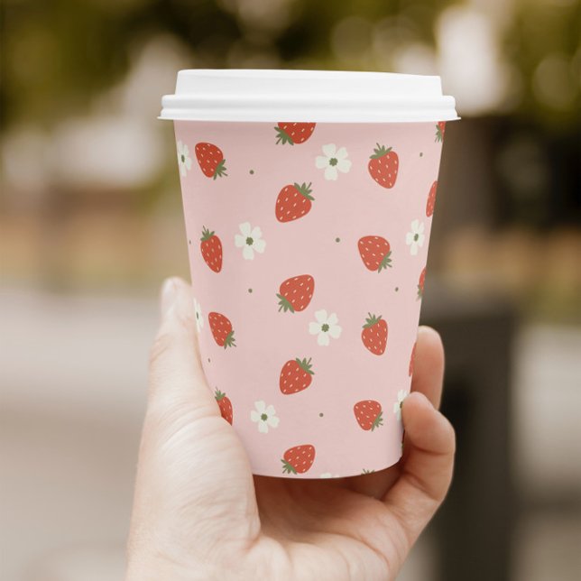 Strawberry Girls Birthday |  Paper Cups (Creator Uploaded)