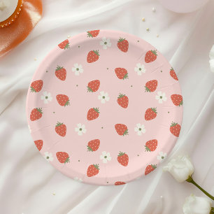 Strawberry Girls Birthday    Paper Plate