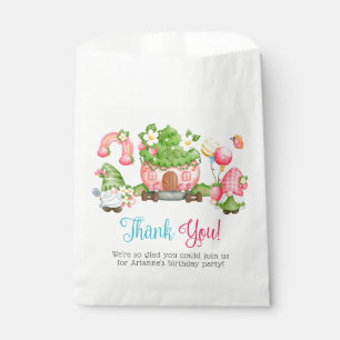Strawberry Gnome Birthday Thank You Favour Bag