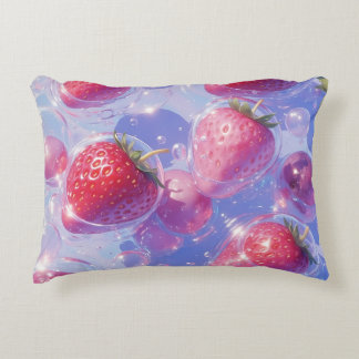 Strawberry Grape Splash Decorative Cushion