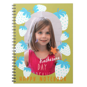 Strawberry Green Photo Notebook