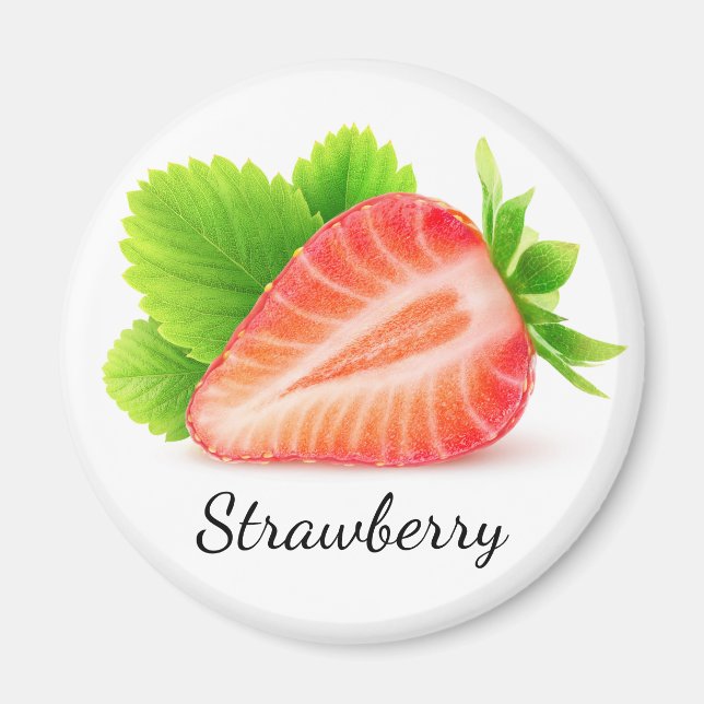 Strawberry half magnet (Front)