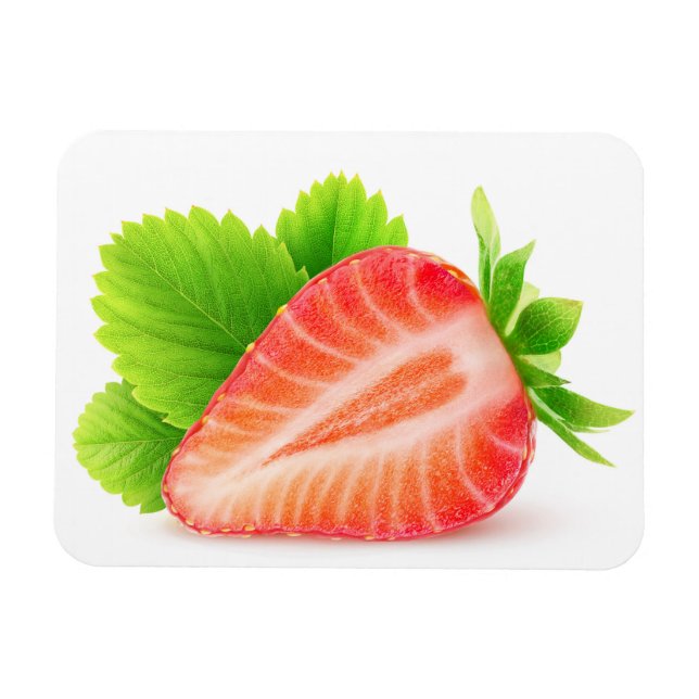 Strawberry half magnet (Horizontal)
