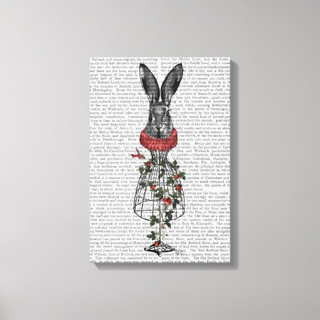 Strawberry Hare Canvas Print (Front)